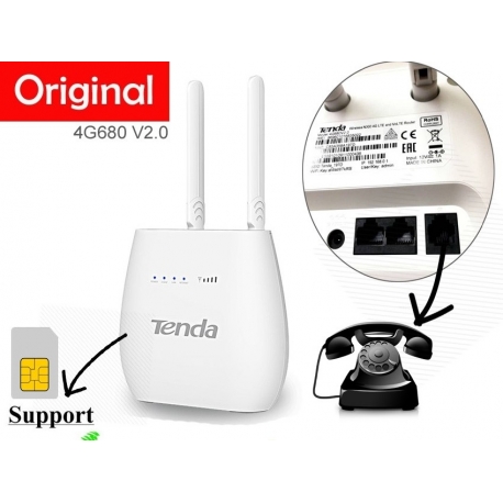Modem Router con ingresso sim 3G 4G e uscite LAN - TENDA 4G680