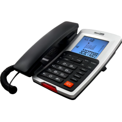 Telefono fisso con display illuminato e numeri grandi - MaxCom KXT709