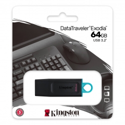 Pendrive 64 GB  - Kingston DTI Exodia