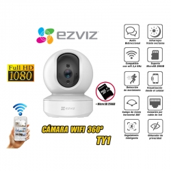 EZVIZ TY2 Telecamera da interno motorizzata Full HD Wi-Fi 2.4 GHz